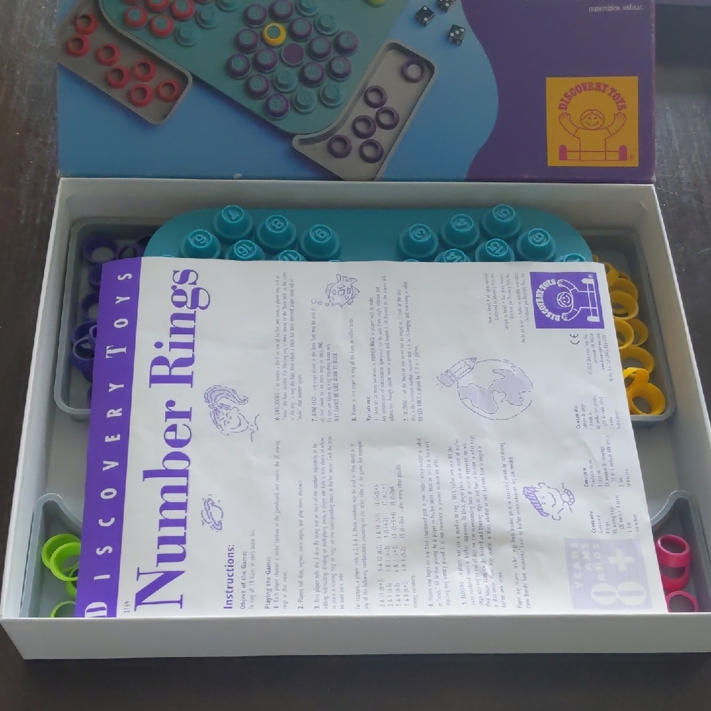 Discovery Toys Number Rings - Colorful Learning Set - Picture 2 of 4